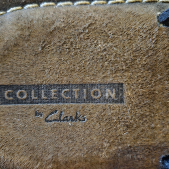 Collection by Clark's Sz 8 Leather Braided Flip Flops - Picture 5 of 5